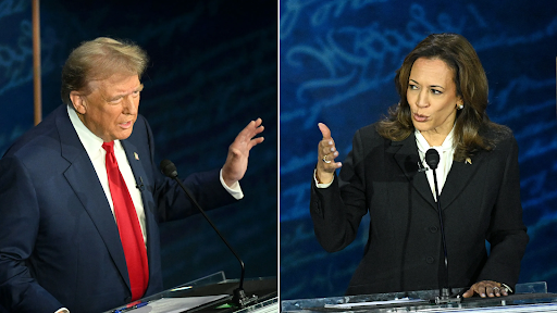 Harris and Trump at the 2024 Presidential Debate Photo courtesy of ABC News 